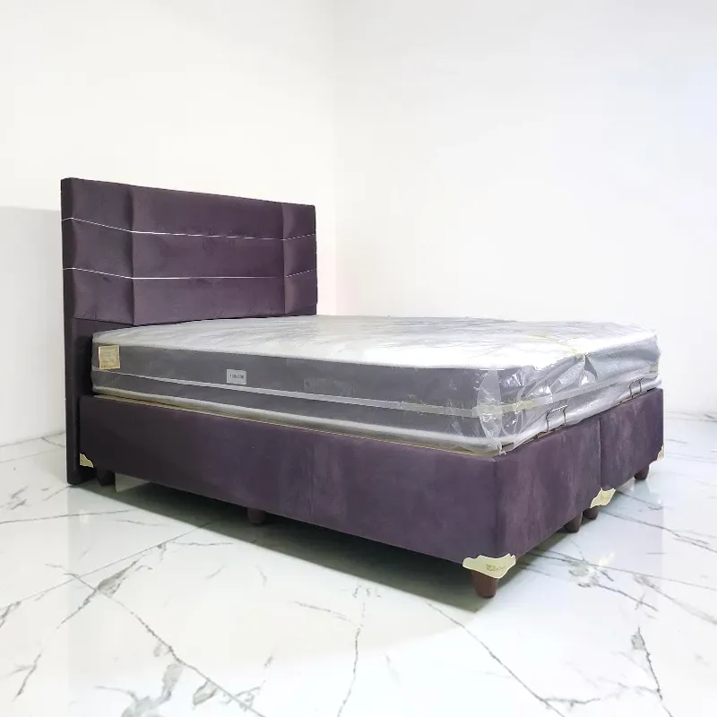 Кровать с подъемным механизмом Lion, фиолетовый микровелюр, 160x200 Турция